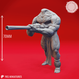 Blemmye - Blowdart - Tabletop Miniature (Pre-Supported) 3d model