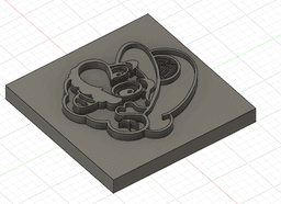 Plaque tête de Mario 3d model