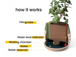 Self-watering planter 3d model