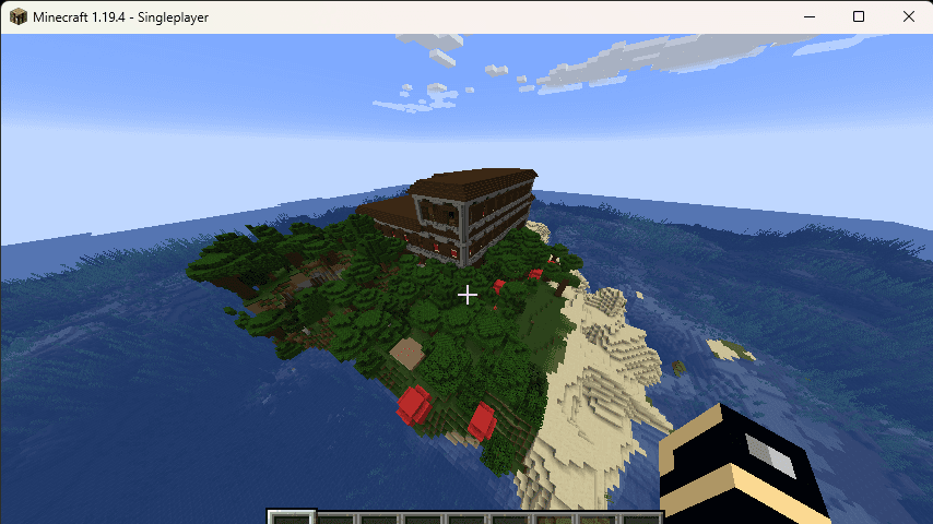 Minecraft Mansion Island V 3d model