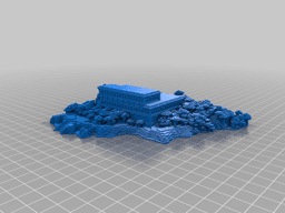 Minecraft Mansion Island V 3d model