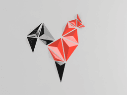 Minimalist Rooster wall art 3d model
