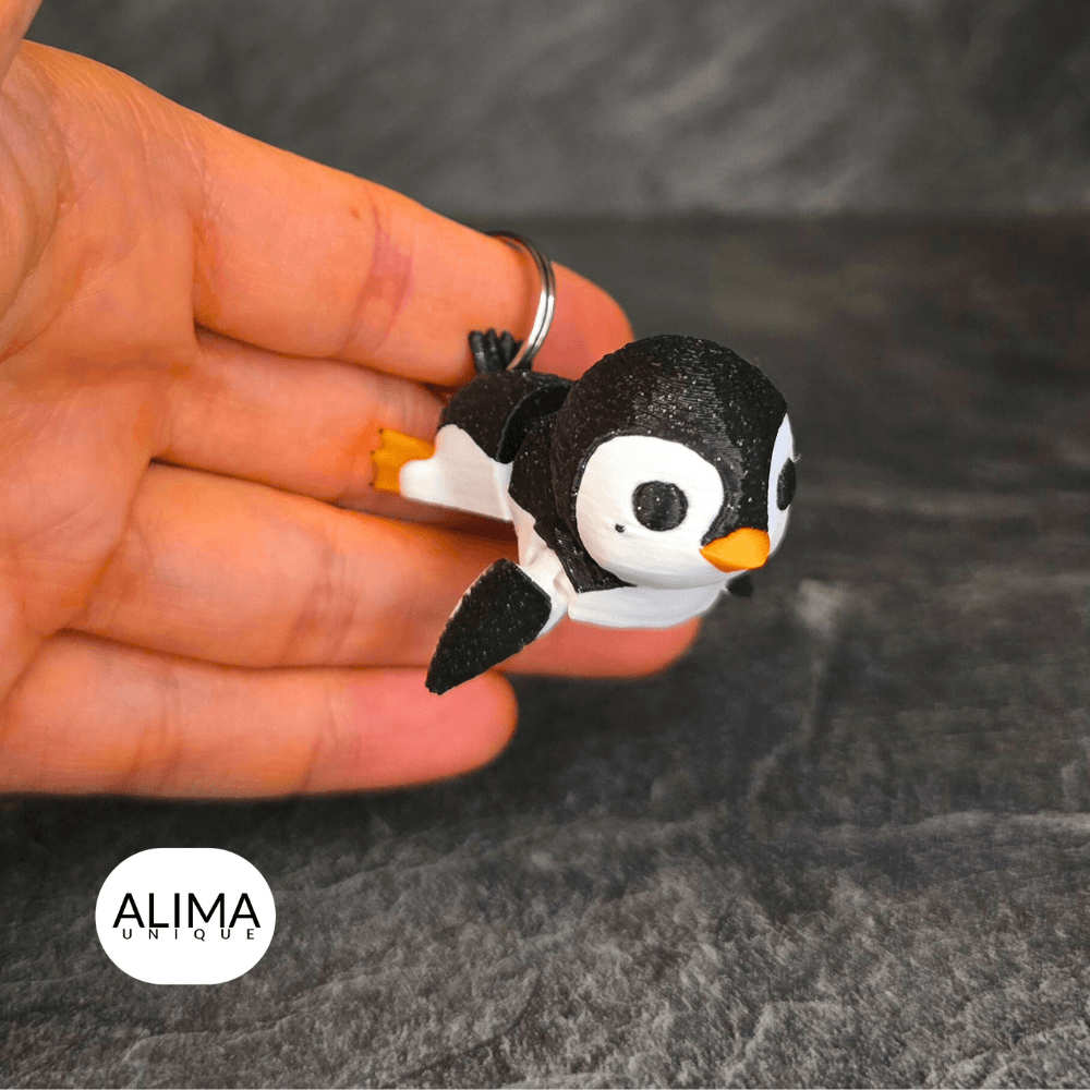 Little articulated Penguin - Mini / Keychain / Support Free 3d model