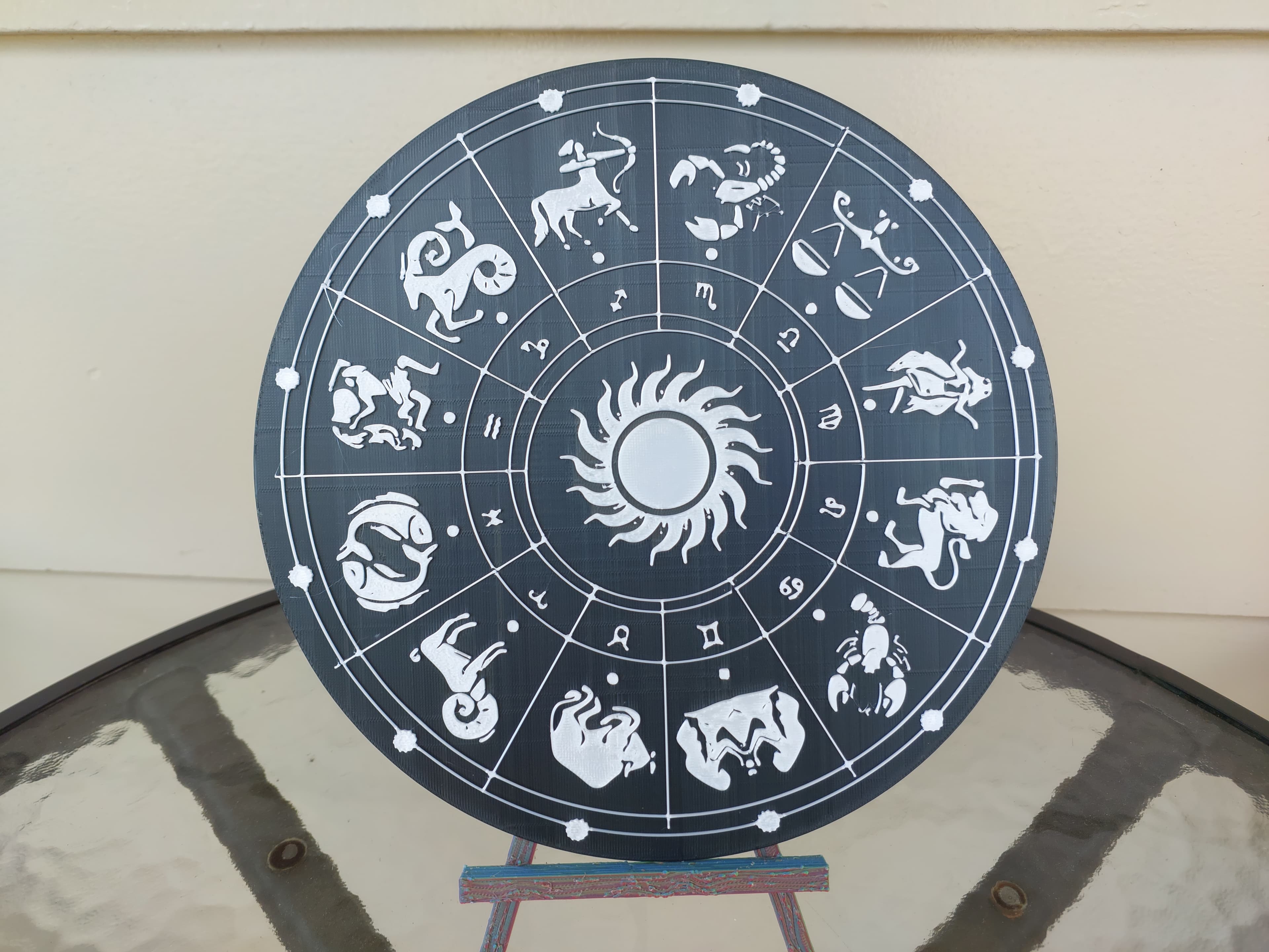 Zodiac Signs Circle wall art 3d model