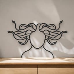 Medusa Line Art - Desktop Line Art 3d model