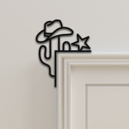 Sheriff Door Corner Decor 3d model