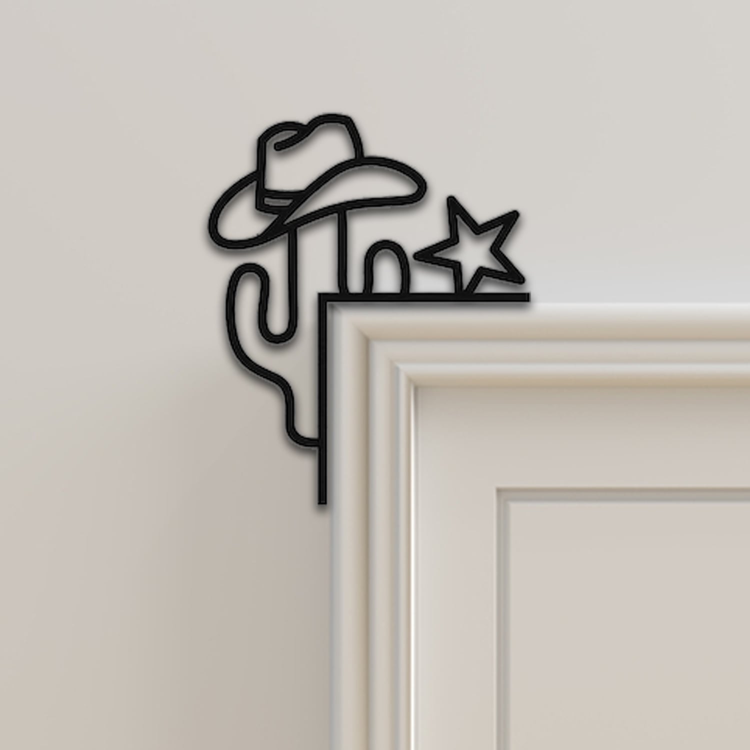 Sheriff Door Corner Decor 3d model