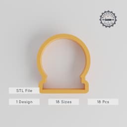 Magic Ball Shape Cutter Set, 18 Pieces, Sizes 0.75"-5.00", Perfect for Cookies, Fondant & Clay PRODUCT_162 3d model