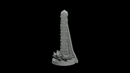 Seven Chakra Wheel Stand STL - Printable Spiritual Decor Object 3d model