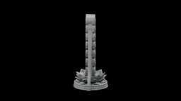 Seven Chakra Wheel Stand STL - Printable Spiritual Decor Object 3d model