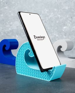 Wave Phone Stand 3d model