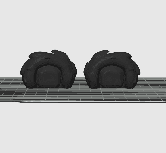 Bear ears for cosplay and gaming Headset ears 3d model