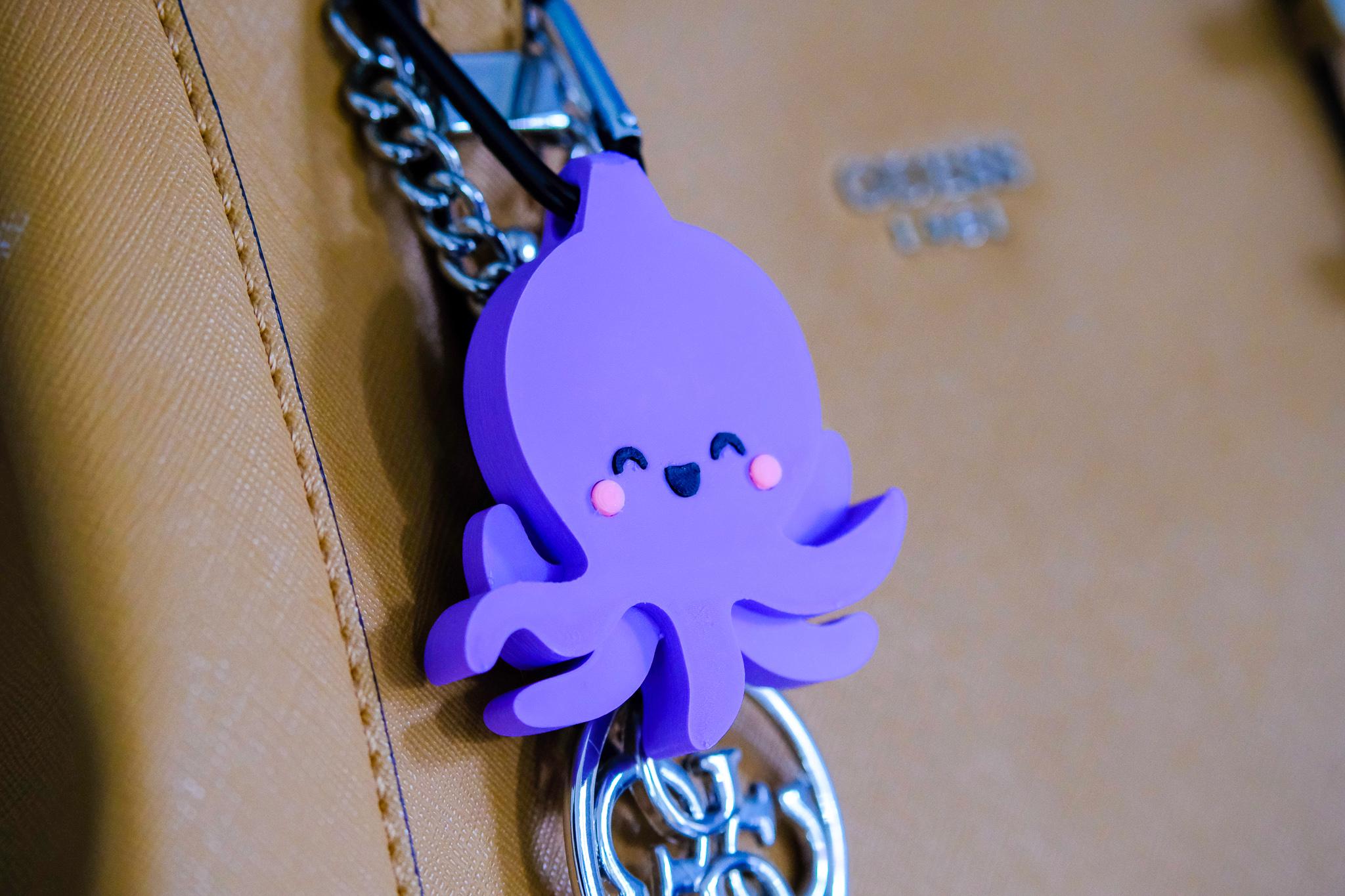 Cute Octopus Keychain - Holoprops 3d model