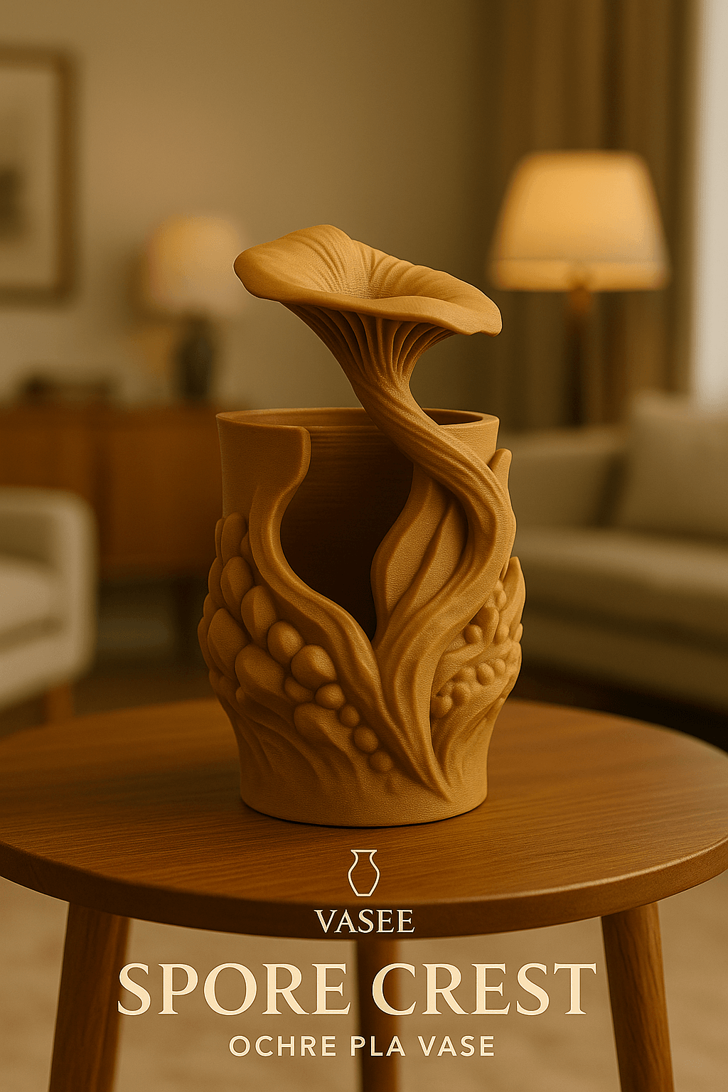 Vase Art β mushroom organizer pot with forest charm 3d model