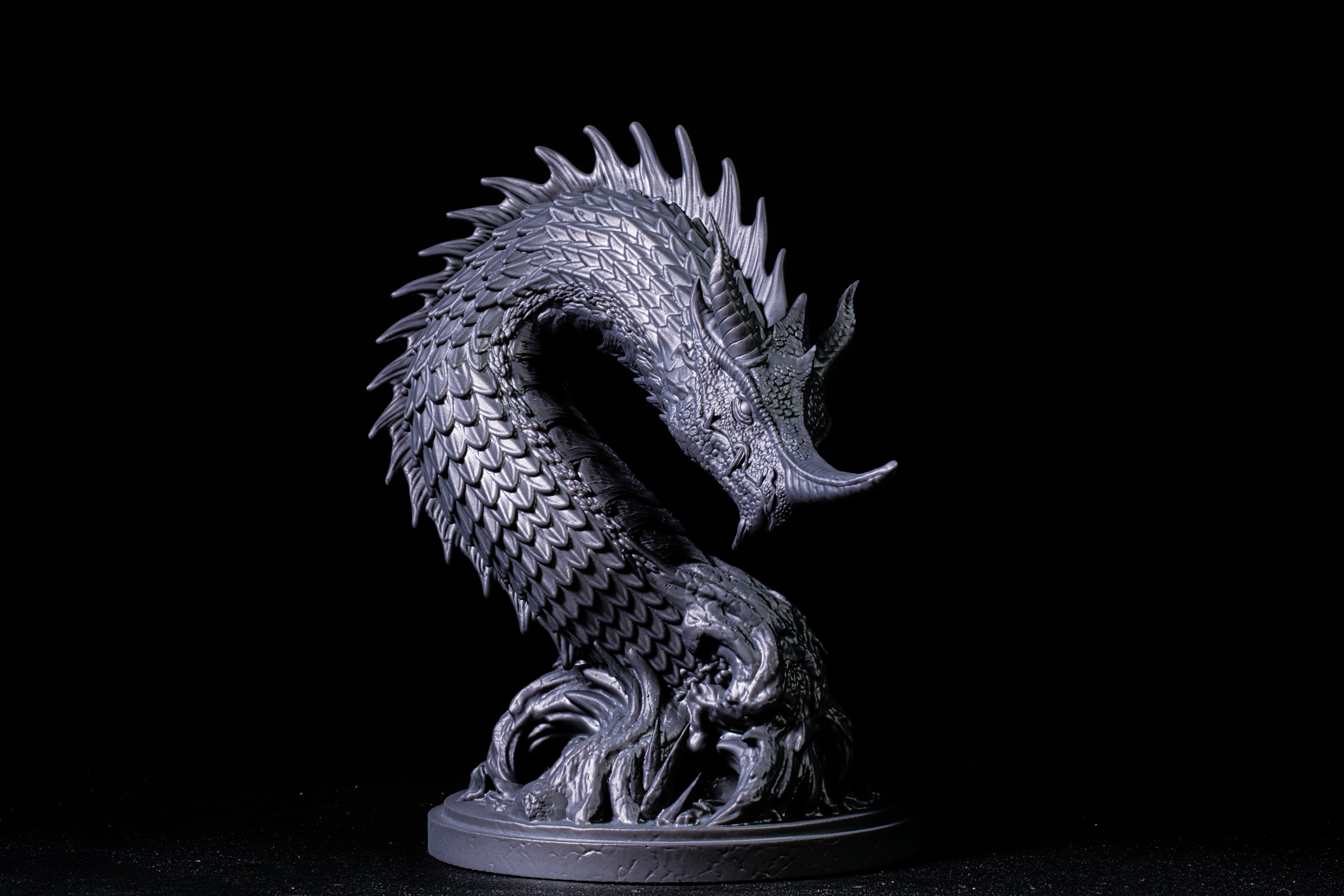 Blue Dragon bust (Pre-Supported) 3d model