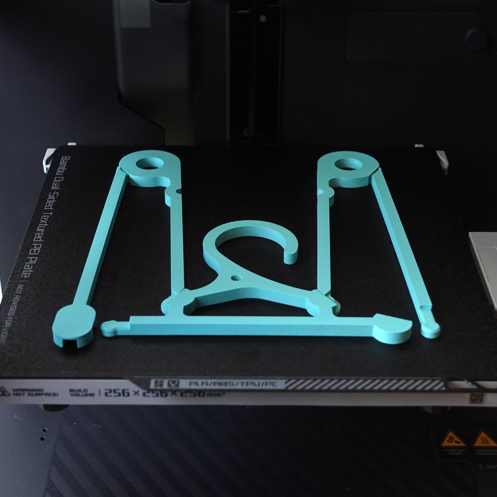 Print-in-place Clothes Hanger, foldable 3d model