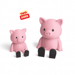 ARTICULATED LUCKY PIGS - PERFECT SILVESTE PRINT / SILVESTER DECOR / SILVESTER GIFT 3d model