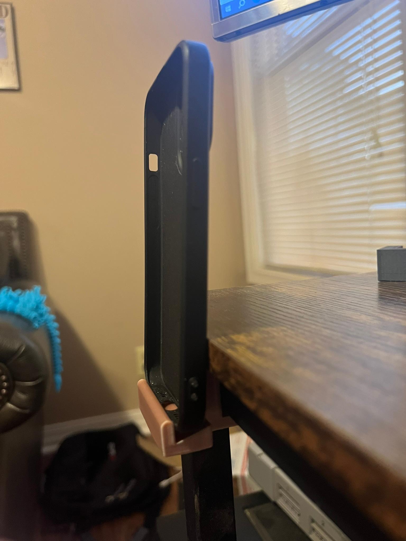 Desk Hook Phone Stand 3d model