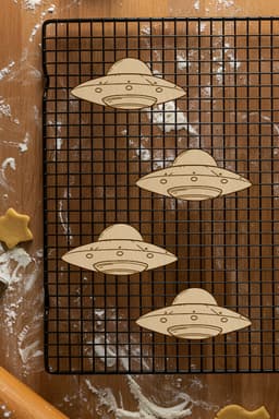 UFO Cookie Cutter, Biscuit Cutter 3d model