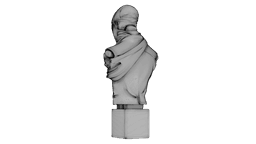 Cracked Marble Bust 3d model