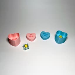 Conversation Heart Clicker / Valentine Heart Keychain / Fidget - No AMS - Commercial License Include 3d model