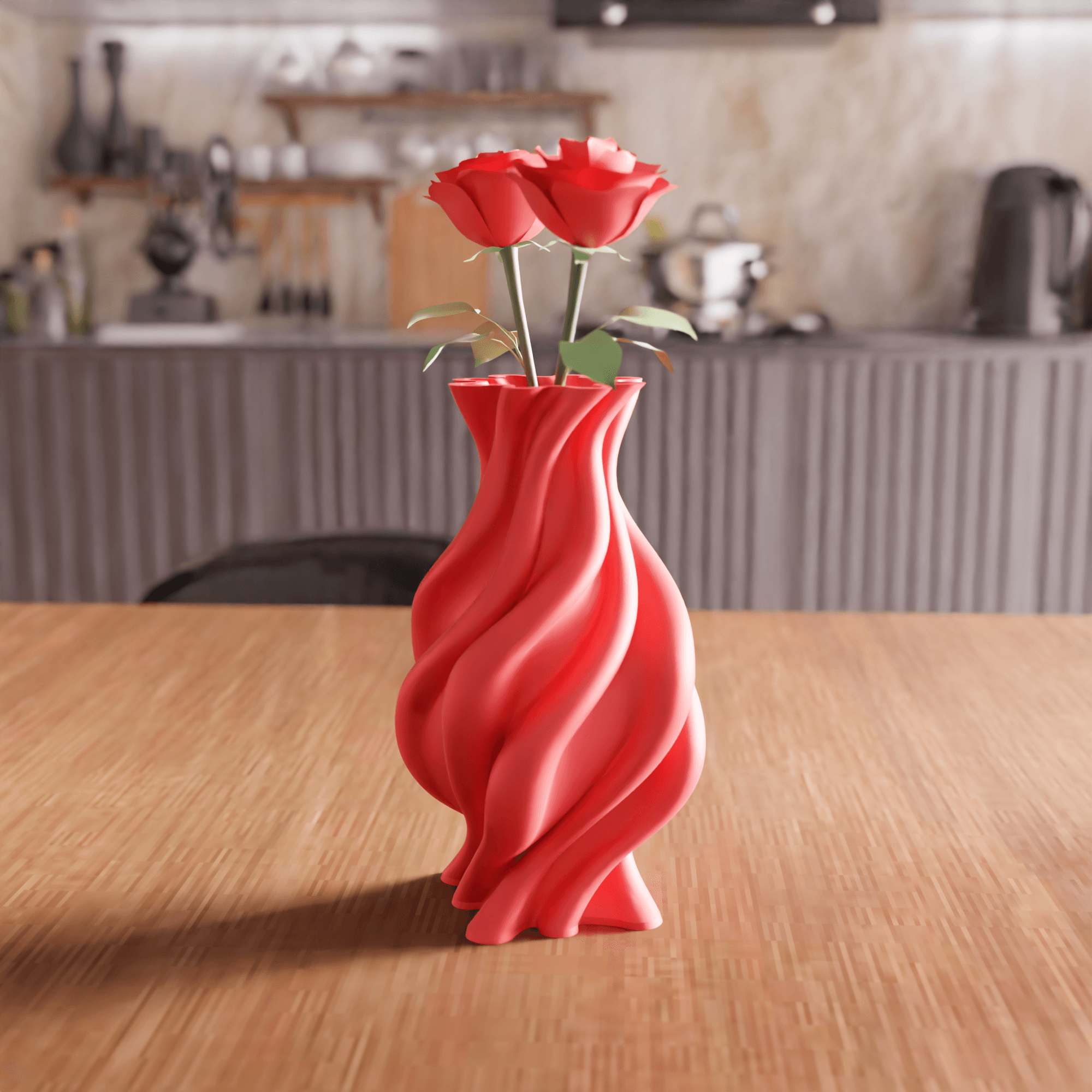 Flame Twisted Vase 3d model