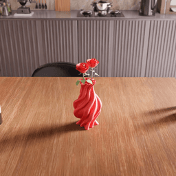 Flame Twisted Vase 3d model