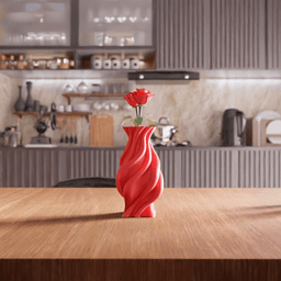 Flame Twisted Vase 3d model