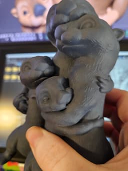 Otter Family 3d model
