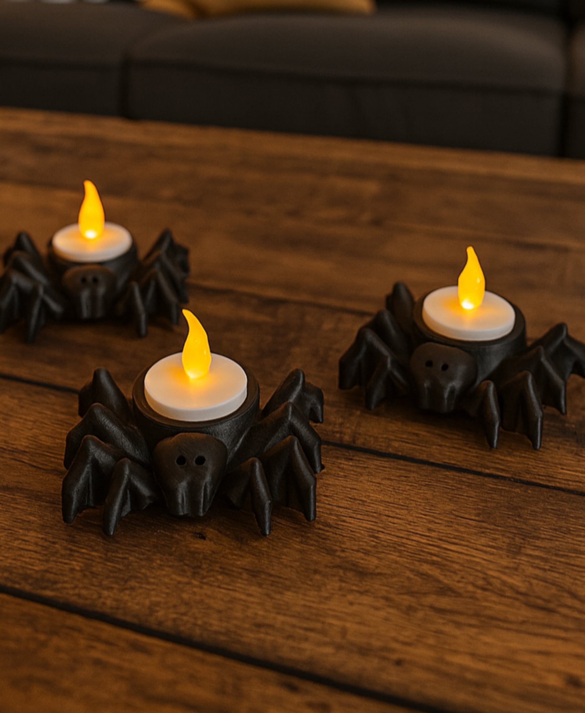SPIDER TEALIGHTS FOR HALLOWEEN 3d model