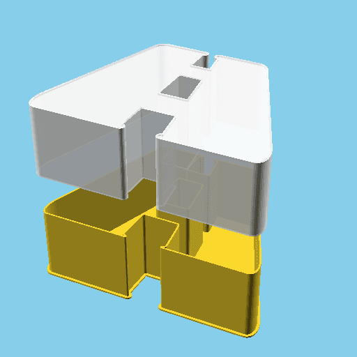 Road, nestable box (v1) 3d model