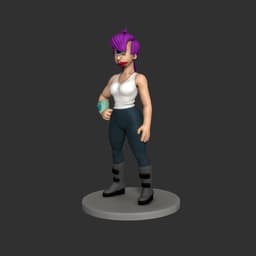 Leela - Character 3D Printable Sculpture Fan Art 3d model