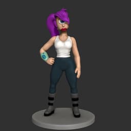 Leela - Character 3D Printable Sculpture Fan Art 3d model