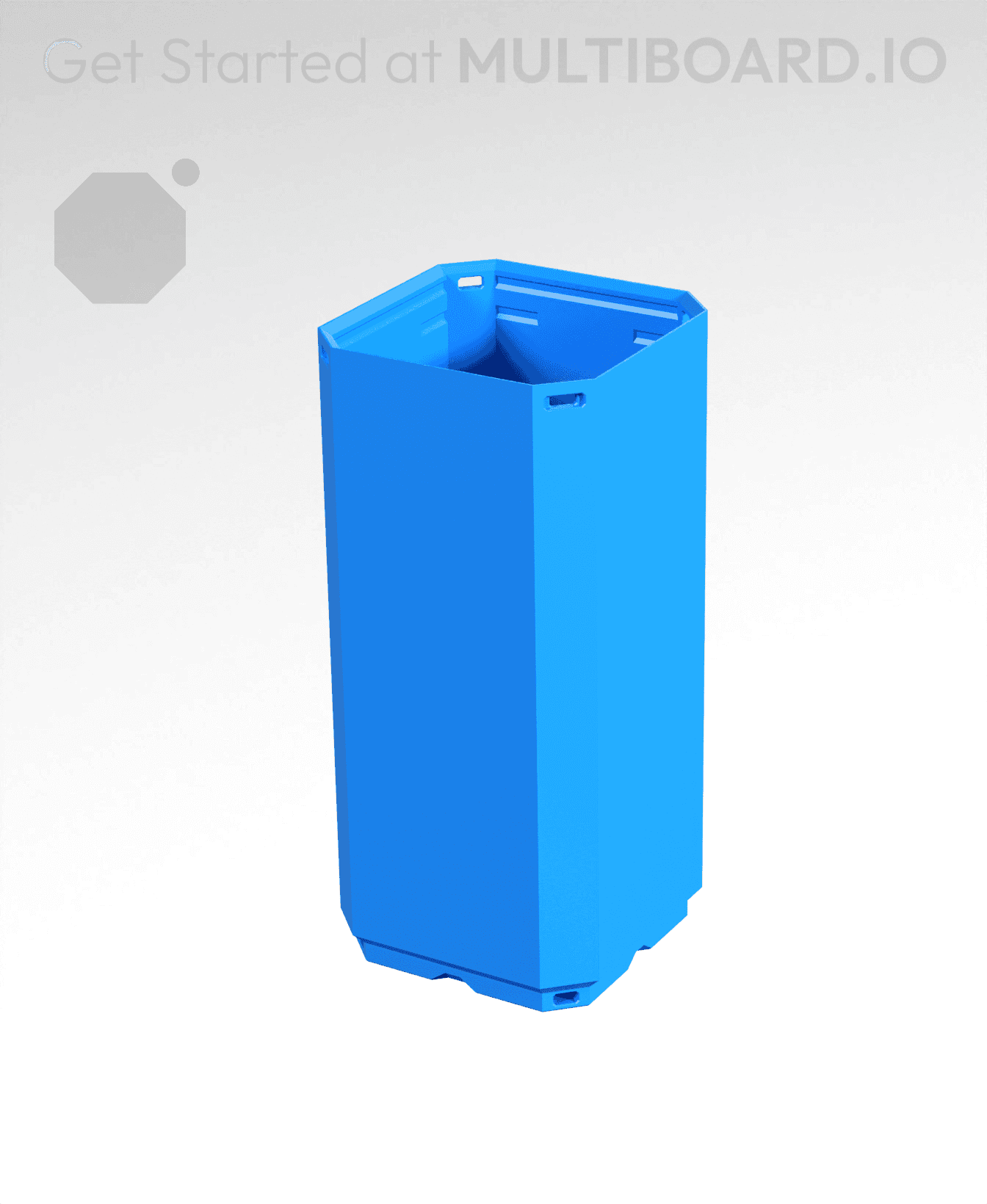1x1x2 CU - Simple Walls - Multibin Shell 3d model