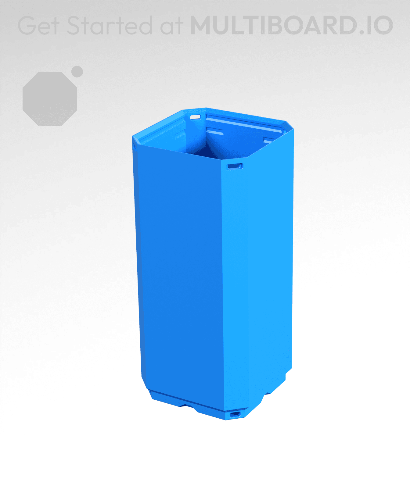 1x1x2 CU - Simple Walls - Multibin Shell 3d model