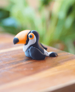 Twiddly Toucan- Articulated Fidget Toucan - Keychain - Ludo 3D Printed Flexy Fidget Toy 3d model