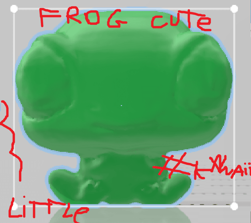 kawaii cute Frog 3d model