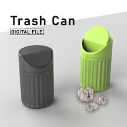 3D Trash Can β Ready to Print! Perfect for mini scenes, desk decor, or organizing 3d model