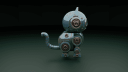 MechaKit Stylized Robot Cat 3d model
