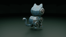 MechaKit Stylized Robot Cat 3d model
