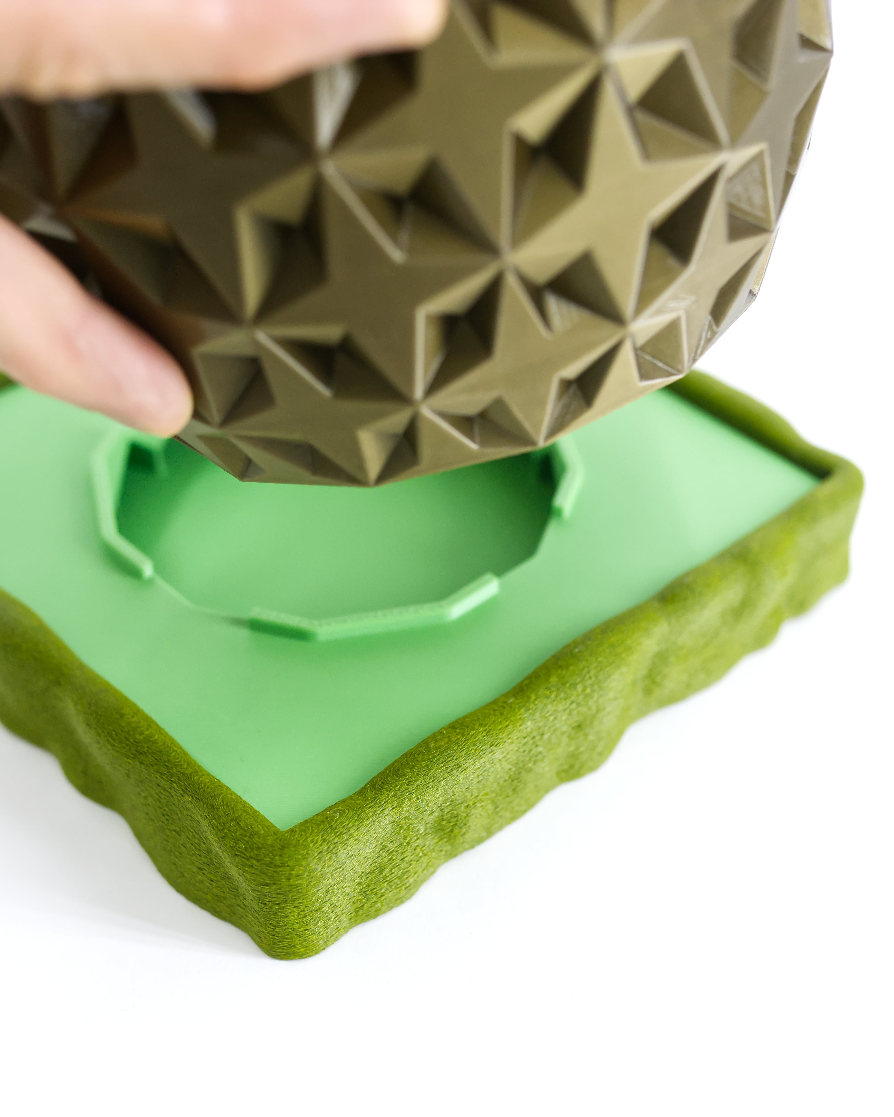 Moss Dish/Frame for 140mm Chunky Block Drip Tray 3d model