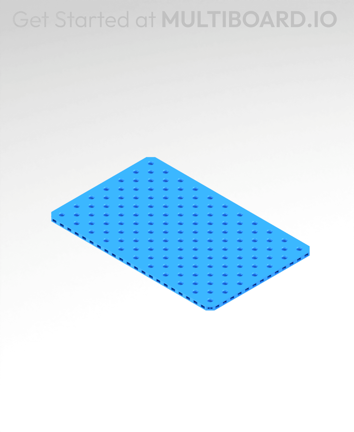 7x11 MU - Small Thread SU - MultiBoard Plate 3d model