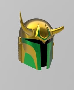 Sylvie Loki Mandalorian Helmet 3d model