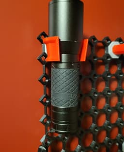 SORTSET Small FlashLight Holder - Multiboard Snap Mount 3d model