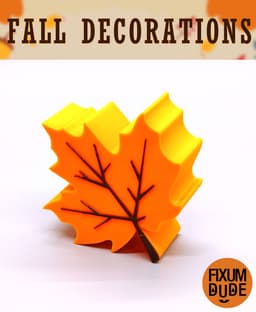Simple Fall Table Decorations 3d model