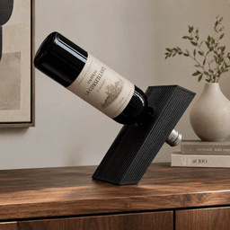 JAPANDI FLOATING WINE BOTTLE / FLYING WINE BOTTLE / WINE HOLDER / MODERN HOMEDECOR / INTERIOR DESIGN 3d model
