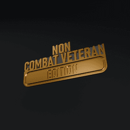 Non-Combat Veteran Edition plate 3d model