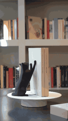 Elegant Cat Bookend 3d model