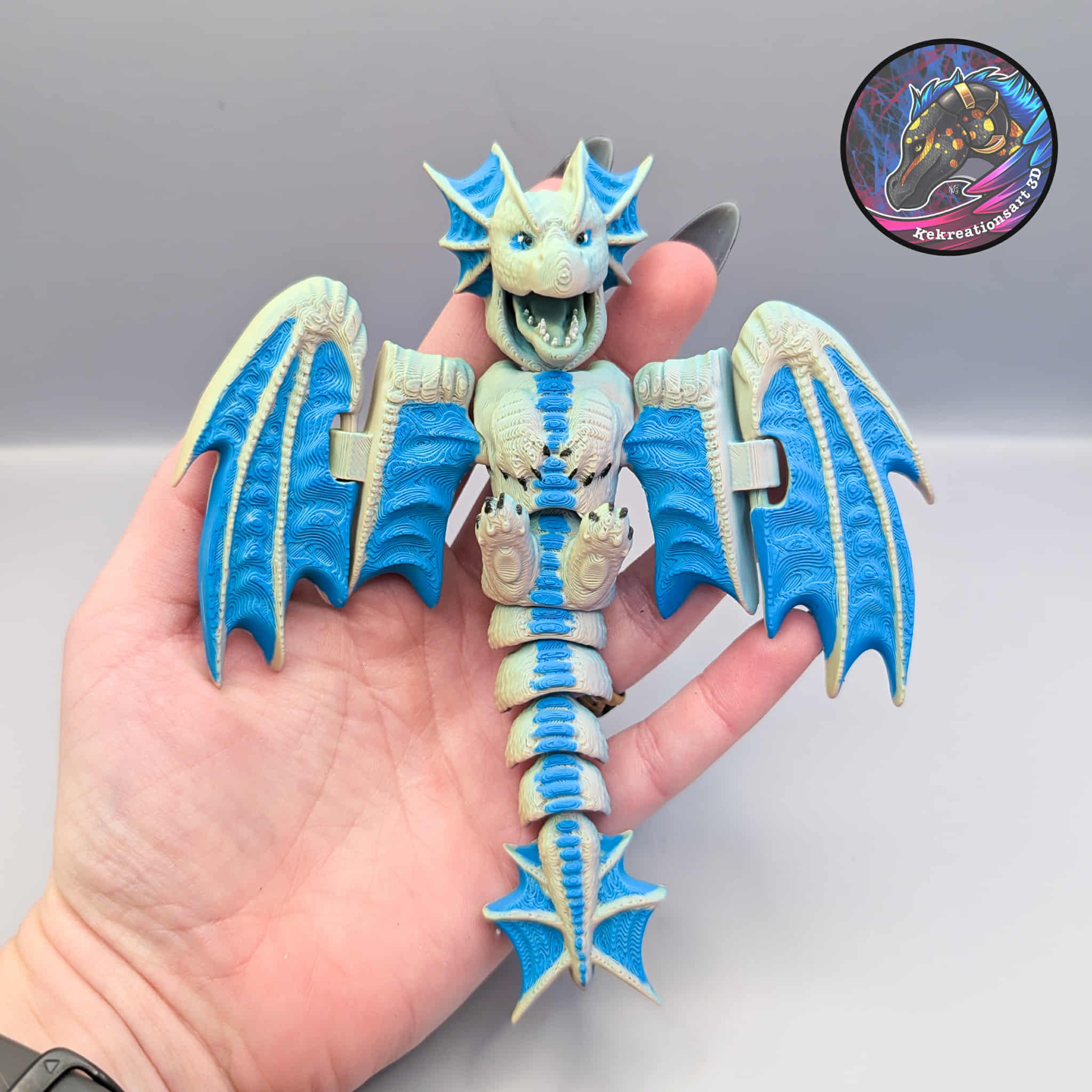 flexi chompy dragon 3d model