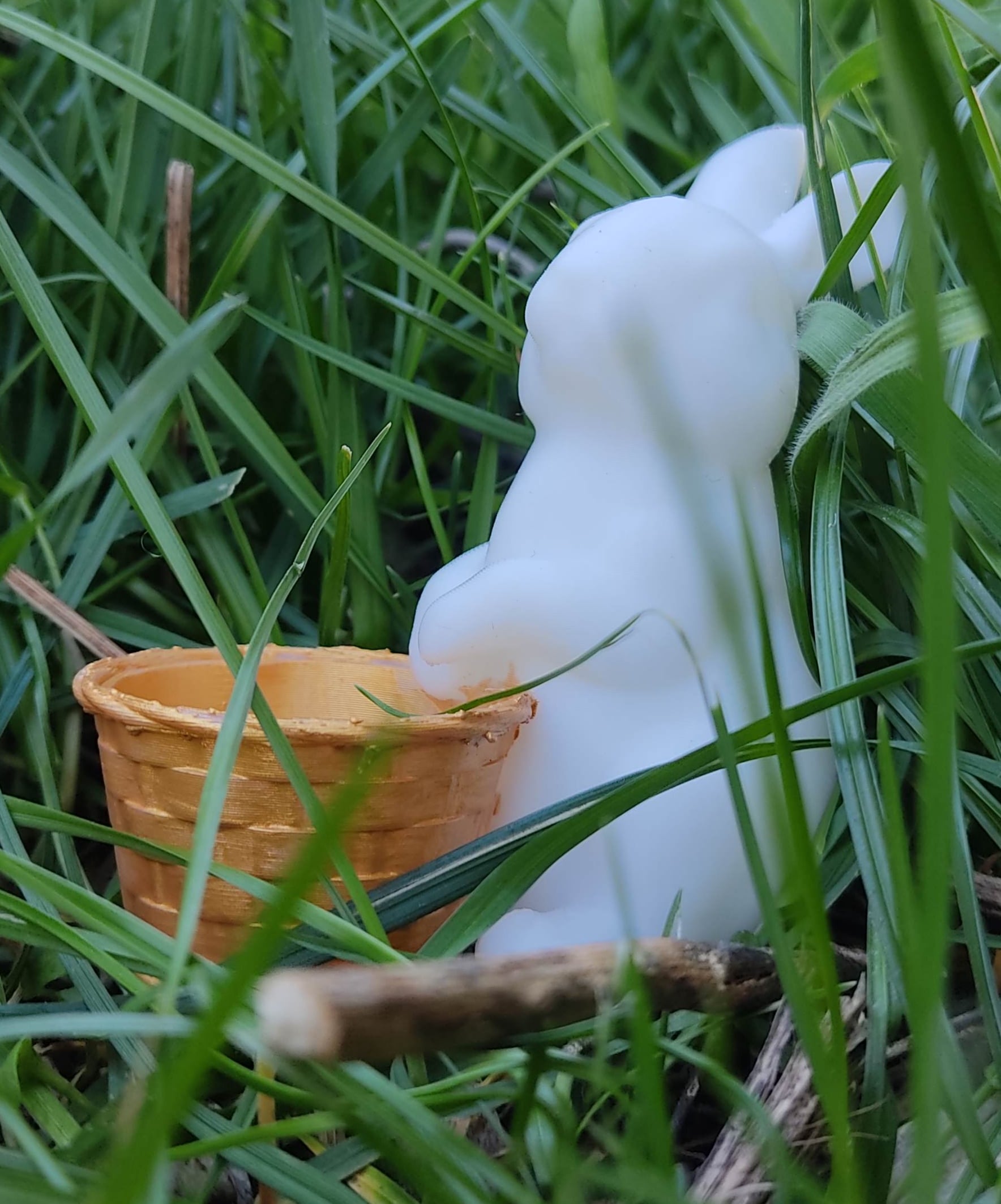 Easter_rabbit & Basket.stl 3d model